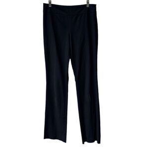 Lauren Ralph Lauren Womens‎ Black Straight Leg Pants Size 6 Mid Rise Side Zip